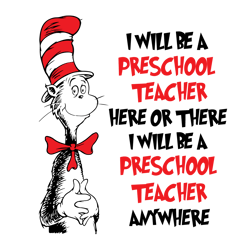 preschool teacher svg, dr seuss svg, dr seuss hat svg, teacher dr seuss svg, cat in the hat svg, instant download