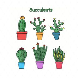 succulents bundle svg, flower svg, succulents svg, funny garden svg, flower succulents svg, birthday gift svg, gift for