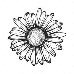 drawing sunflower svg, flower svg, sunflower svg, birthday gift svg, gift for girl svg, flower lovers svg, flower lovers