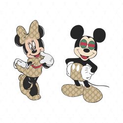 mickey mouse svg minnie mouse gucci svg, brand svg, gucci svg, gucci pattern svg, minnie svg, mickey mouse svg, gc brand