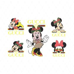 gucci logo minnie mouse bundle svg, brand svg, gucci svg, minnie mouse svg, gucci brand svg, gucci pattern svg, famous b