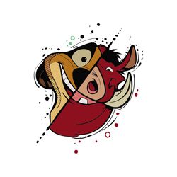 timon and pumba svg, cartoon svg, timon svg, pumba svg, lion king svg, disney svg, disneyland svg, famous cartoon charac