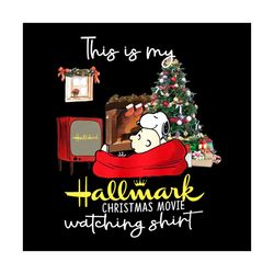 this is my hallmark christmas movies, watching shit svg, cartoon svg, charlie brown svg, snoopy svg, christmas tree svg,