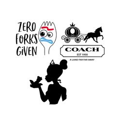 zero forks given svg, disney svg, princess svg, pumpkin svg, cinderella svg, disney princess svg, forky svg, funny svg,