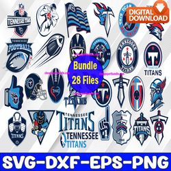 bundle 28 files tennessee titans football team svg, tennessee titans svg, nfl teams svg, nfl svg, png, dxf, eps, instant