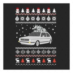 car christmas decoration svg, vehicle svg, snowman svg, car svg, pine tree svg, christmas tree svg, snow svg, reindeer s