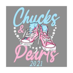 pink blue chucks and pearls 2021 svg, trending svg, kamala harris svg, vp 2021 svg, madam vp svg, chucks and pearls, con