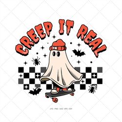 creep it real svg, retro halloween, retro fall svg, baby boy halloween, happy halloween png