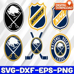 bundle 6 files buffalo sabres hockey team svg, buffalo sabres svg, nhl svg, nhl svg, png, dxf, eps, instant download