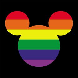 gay pride  mickey mouse svg