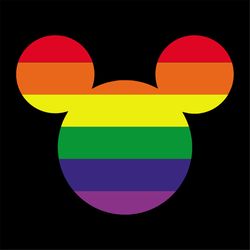gay pride  mickey mouse svg