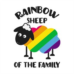 rainbow sheep of the family lgbt pride svg