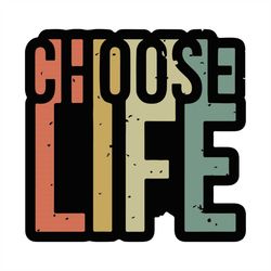 cool vintage retro 80's choose life wham svg