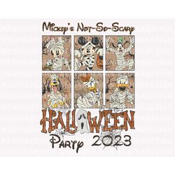 halloween party 2023 png, halloween mummy mouse and friends png, halloween png, spooky png, trick or treat, halloween ma