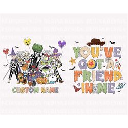 bundle you've got a friend in me png, halloween png, spooky png, trick or treat png, halloween skeleton masquerade, cust