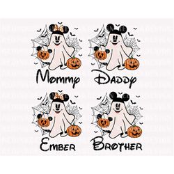 halloween svg, mouse ghost svg, trick or treat svg, halloween masquerade, spooky svg, halloween family matching shirt sv