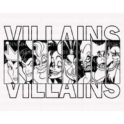 halloween villains svg, villains svg, halloween svg, bad witches club svg, spooky season svg, trick or treat svg, trendy