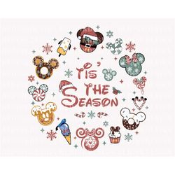 tis the season png, snacks christmas png, family vacation, christmas friends png, retro christmas shirt, holiday season