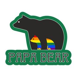 papa bear lgbt shirt gay father lesbo bisex trans family svg