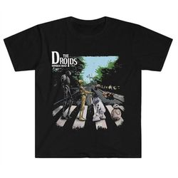 new the droids wars crossing abbey road star unisex adult t shirt kids gift