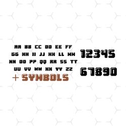 gumball font svg, font svg, gumball letter svg, gumball numbers svg, cute cartoon svg, alphabet svg, number svg, childre