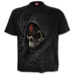 spiral direct dark t-shirt, death metal skull souls dark dripping tees