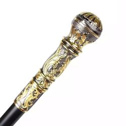 upholstery walking stick man party decorative cane elegant walking stick elegant alloy handle(us customers)