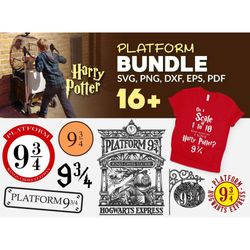 harry potter platform svg bundle 16 /