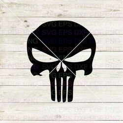 punisher silhouette 004 svg dxf eps pdf png, cricut, cutting file, vector, clipart