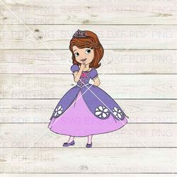 princess sofia sofia the first 010 svg dxf eps pdf png, cricut, cutting file, vector, clipart