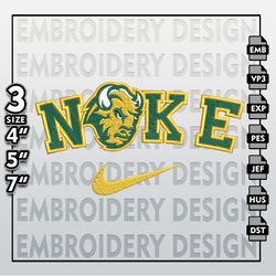 ncaa embroidery files, nike north dakota state bison embroidery designs, dakota state bison, machine embroidery files