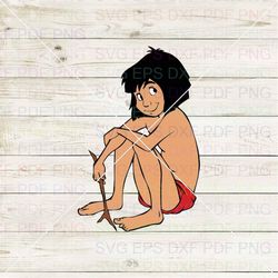 mowgli the jungle book 001 svg dxf eps pdf png, cricut, cutting file, vector, clipart