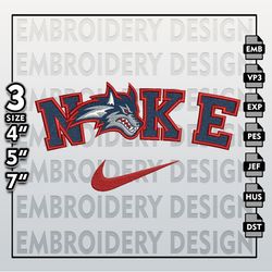 ncaa embroidery files, nike stony brook seawolves embroidery designs, brook seawolves, machine embroidery files