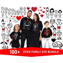 stick family svg bundle 100 /