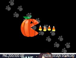 funny halloween pumpkin eating candy corn png,sublimation copy