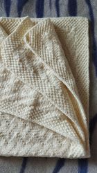 handmade knited baby blanket