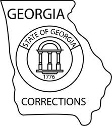 state of georgia corrections vector file for laser engraving, cnc router, cutting, engraving, cricut, vinyl cutti