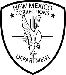 new mexico corrections department badge vector file black white vector outline or line art file