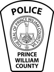 prince william county police department patch vector file black white vector outline or line art file