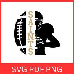 saints football half player svg | football logo | fotball player svg | saint svg | saints football svg file