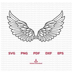 wing svg, commercial use, instant download, instant print, clip art