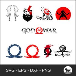 god of war svg png, kratos svg, god of war files for cricut, god of war ragnarok, kratos digital download, video game sv