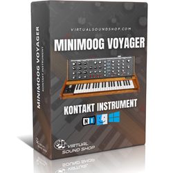 minimoog voyager kontakt library - virtual instrument nki software