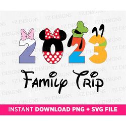 2023 family trip svg, vacay mode svg png, family vacation svg, magical kingdom svg, png files for cricut sublimation, in