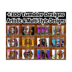 bundle 300 design  20oz skinny tumbler png  seamless sublimation design  full tumbler wrap  png file digital download