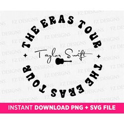 taylor's eras tour svg, taylor's version svg, the eras tour svg, svg file for cricut, instant download svg png