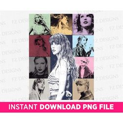 taylor's digital poster png, taylor's png file, taylor's silhouette png, eras tour png, taylor's version, png file for s