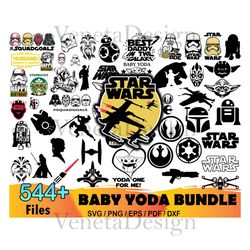 544 baby yoda bundle svg, star wars svg, baby yoda svg