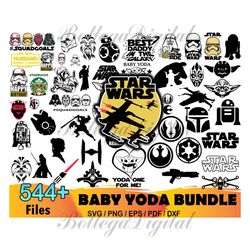 544 baby yoda bundle svg, star wars svg, baby yoda svg