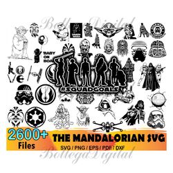 2600 the mandalorian svg bundle, yoda clipart, storm trooper svg